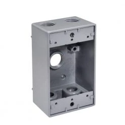 1/2 in. Weatherproof 5-Hole Single Gang Box (25-Pack) by Southwire