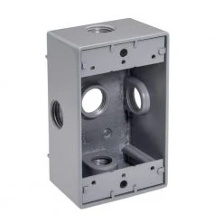 1/2 in. Weatherproof 5-Hole Single Gang Electrical Box (25-Pack) by Southwire