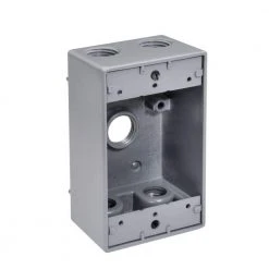 3/4 in. Weatherproof 5-Hole Single Gang Electrical Box (25-Pack) by Southwire