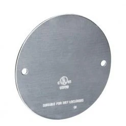 Weatherproof Blank Round Cover with Gasket (50-Pack) by Southwire