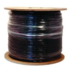 500 ft. 18 RG6 Quad Shield CU CATV CM/CL2 Coaxial Cable in Black by Southwire