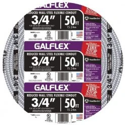 3/4 in. x 50 ft. Galflex RWS Metallic Armored Steel Flexible Conduit by Southwire