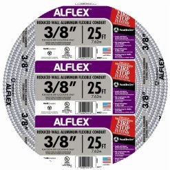 3/8 in. x 25 ft. Alflex RWA Metallic Aluminum Flexible Conduit by Southwire
