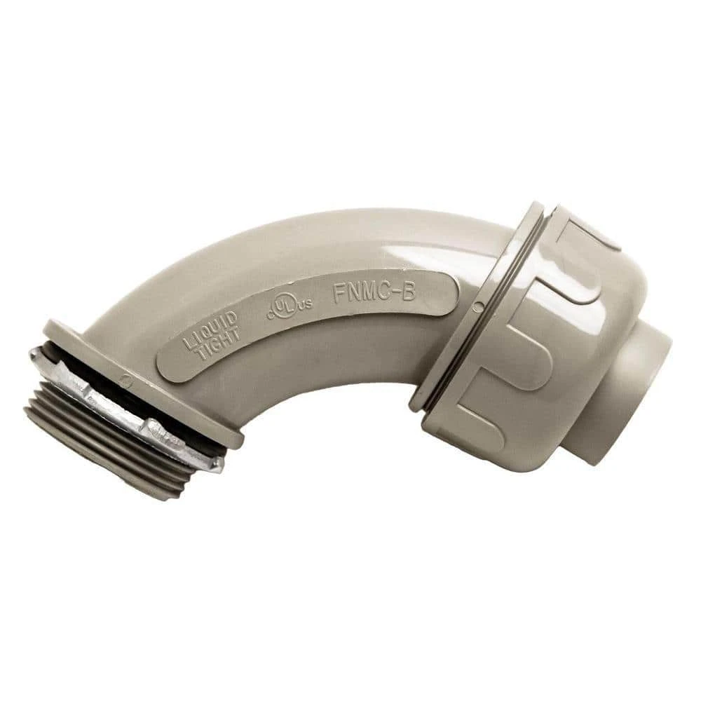 3/4 in. Liquidtight NM 90 Degree PVC Conduit Fitting Connector (20-Pack) by Southwire 1 3/4 in. Liquidtight NM 90 Degree PVC Conduit Fitting Connector (20-Pack) by Southwire