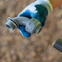 1 in. Liquidtight NM 90 Degree PVC Conduit Fitting Connector (10-Pack) by Southwire -Electro Gear Shop southwire conduit fittings 58308257 1f 1000