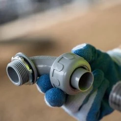 1 in. Liquidtight NM 90 Degree PVC Conduit Fitting Connector (10-Pack) by Southwire -Electro Gear Shop southwire conduit fittings 58308257 44 1000