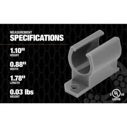 Clip-It 1/2 in. Conduit Clip for EMT, Rigid and PVC (100-Pack) by Southwire -Electro Gear Shop southwire conduit fittings mkm28 66 1000