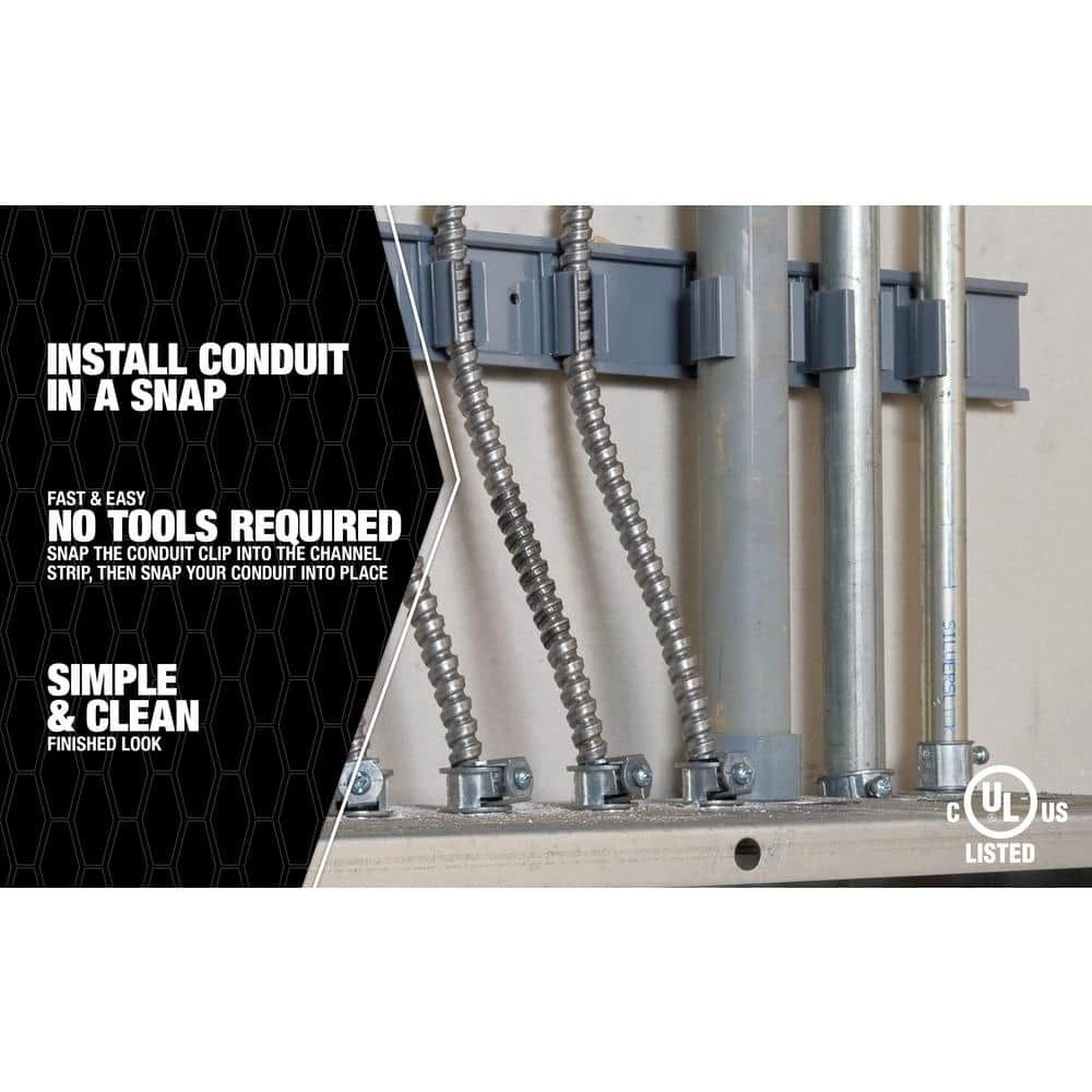 Clip-It 3/4 in. Conduit Clip for EMT PVC (100-Pack) by Southwire 4 Clip-It 3/4 in. Conduit Clip for EMT PVC (100-Pack) by Southwire - Image 4