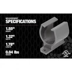 Clip-It 1 in. Conduit Clip for EMT PVC (100-Pack) by Southwire -Electro Gear Shop southwire conduit fittings mkm32 1d 1000