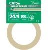 100 ft. Tan 24/4 CAT5e CMR-CMX Indoor/Outdoor Data Cable by Southwire