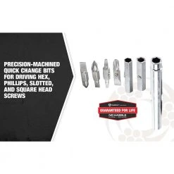 12-In-1 Multi-Bit Screwdriver with Comfort Grip Handle by Southwire -Electro Gear Shop southwire electrical screwdrivers nut drivers 59723940 1f 1000