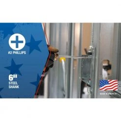 USA #2 Phillips Head Screwdriver with 6 in. Shank by Southwire -Electro Gear Shop southwire electrical screwdrivers nut drivers 65139640 4f 1000