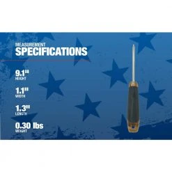 USA #2 Square Tip Screwdriver with 4 in. Shank by Southwire -Electro Gear Shop southwire electrical screwdrivers nut drivers 65139740 1d 1000