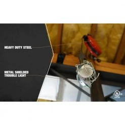 75-Watt 40 ft. 16/3 SJTW Incandescent Guarded Trouble Work Light with Retractable Cord Reel by Southwire -Electro Gear Shop southwire extension cord reels 48000 1f 1000