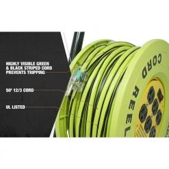 50 ft. 12/3 Cord Reel Power Station with 6 Outlets by Southwire -Electro Gear Shop southwire extension cord reels e238 a0 1000
