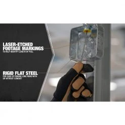 1/8 in. x 125 ft. Flat Steel Fish Tape by Southwire 13 1/8 in. x 125 ft. Flat Steel Fish Tape by Southwire -Electro Gear Shop southwire fish tape poles 58279940 1d 1000