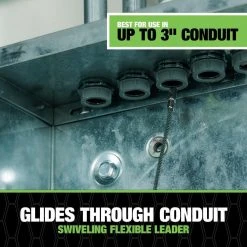 SIMpull 125 ft. 5.5 mm Flexible Metal Leader Fish Tape by Southwire -Electro Gear Shop southwire fish tape poles 67015240 44 1000