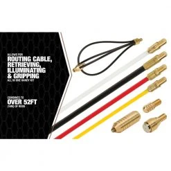 Super Rod Cable Rod Mega Set Cable Routing Tool by Southwire -Electro Gear Shop southwire fish tape poles msrmx 4f 1000