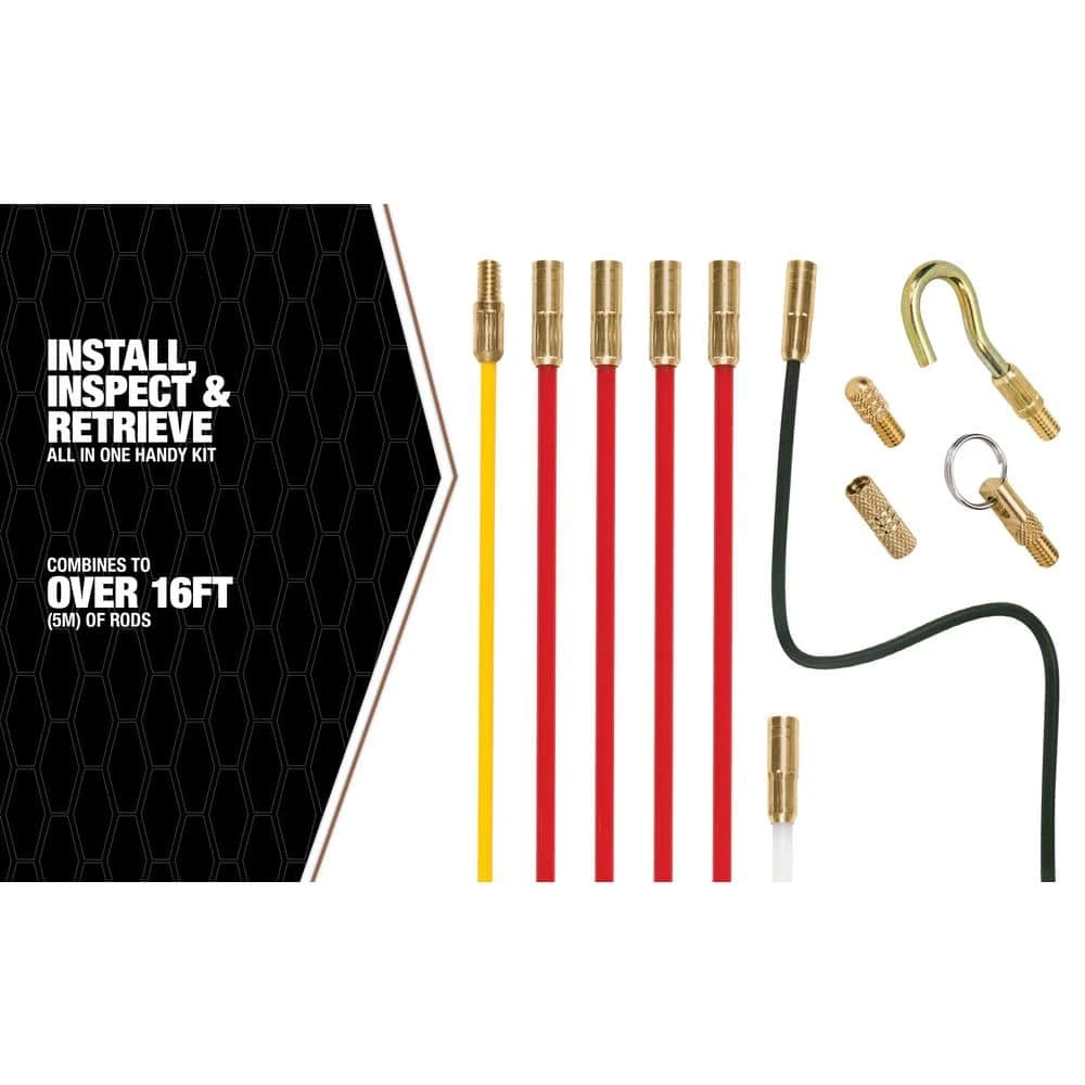 Super Rod Cable Rod Standard Plus Set Cable Routing Tools by Southwire 3 Super Rod Cable Rod Standard Plus Set Cable Routing Tools by Southwire - Image 3