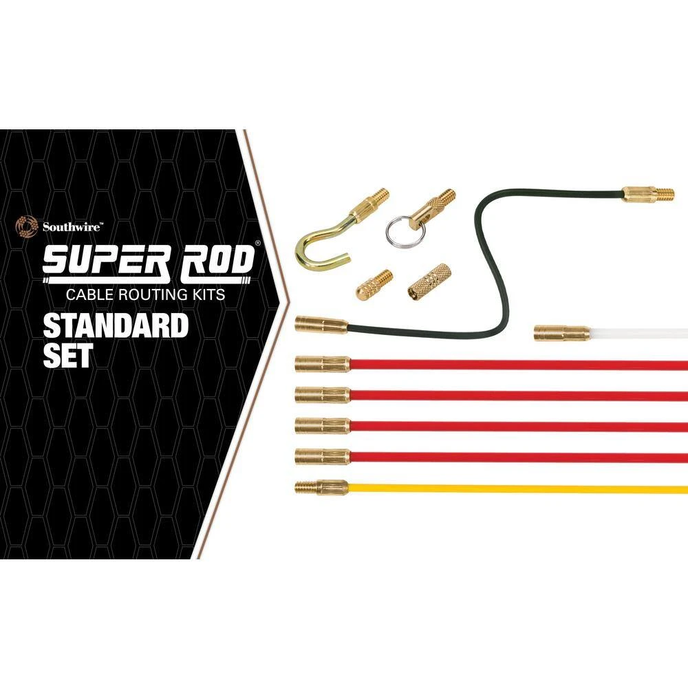 Super Rod Cable Rod Standard Plus Set Cable Routing Tools by Southwire 2 Super Rod Cable Rod Standard Plus Set Cable Routing Tools by Southwire - Image 2