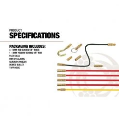 Super Rod Cable Rod Standard Plus Set Cable Routing Tools by Southwire 11 Super Rod Cable Rod Standard Plus Set Cable Routing Tools by Southwire -Electro Gear Shop southwire fish tape poles msrss fa 1000
