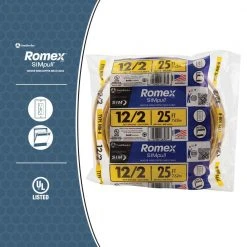25 ft. 12/2 Solid Romex SIMpull CU NM-B W/G Wire by Southwire 15 25 ft. 12/2 Solid Romex SIMpull CU NM-B W/G Wire by Southwire -Electro Gear Shop southwire nm wires 28828221 a0 1000