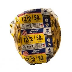 50 ft. 12/2 Solid Romex SIMpull CU NM-B W/G Wire by Southwire -Electro Gear Shop southwire nm wires 28828222 4f 1000