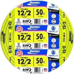 50 ft. 12/2 Solid Romex SIMpull CU NM-B W/G Wire by Southwire