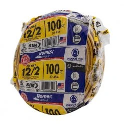 100 ft. 12/2 Solid Romex SIMpull CU NM-B W/G Wire by Southwire -Electro Gear Shop southwire nm wires 28828228 4f 1000