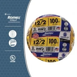 100 ft. 12/2 Solid Romex SIMpull CU NM-B W/G Wire by Southwire -Electro Gear Shop southwire nm wires 28828228 a0 1000