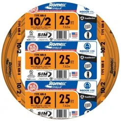 25 ft. 10/2 Solid Romex SIMpull CU NM-B W/G Wire by Southwire