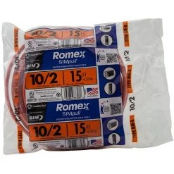 15 ft. 10/2 Solid Romex SIMpull CU NM-B W/G Wire by Southwire -Electro Gear Shop southwire nm wires 28829026 a0 1000