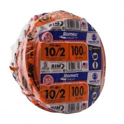 100 ft. 10/2 Orange Solid Romex Simpull CU NM-B W/G Wire by Southwire 12 100 ft. 10/2 Orange Solid Romex Simpull CU NM-B W/G Wire by Southwire -Electro Gear Shop southwire nm wires 28829028 66 1000