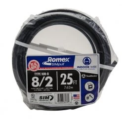 25 ft. 8/2 Stranded Romex SIMpull CU NM-B W/G Wire by Southwire -Electro Gear Shop southwire nm wires 28893621 1d 1000