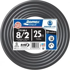 25 ft. 8/2 Stranded Romex SIMpull CU NM-B W/G Wire by Southwire