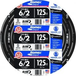 125 ft. 6/2 Stranded Romex SIMpull CU NM-B W/G Wire by Southwire