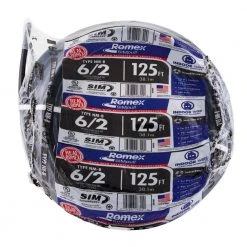125 ft. 6/2 Stranded Romex SIMpull CU NM-B W/G Wire by Southwire 9 125 ft. 6/2 Stranded Romex SIMpull CU NM-B W/G Wire by Southwire -Electro Gear Shop southwire nm wires 28894402 66 1000