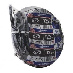125 ft. 6/2 Stranded Romex SIMpull CU NM-B W/G Wire by Southwire 11 125 ft. 6/2 Stranded Romex SIMpull CU NM-B W/G Wire by Southwire -Electro Gear Shop southwire nm wires 28894402 c3 1000