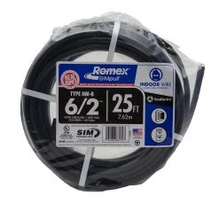 25 ft. 6/2 Stranded Romex SIMpull CU NM-B W/G Wire by Southwire -Electro Gear Shop southwire nm wires 28894421 66 1000