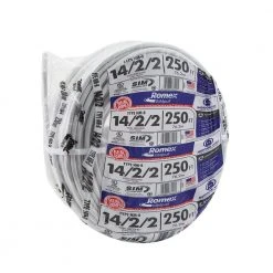 250 ft. 14/2/2 Solid Romex SIMpull CU NM-B W/G Wire by Southwire -Electro Gear Shop southwire nm wires 55048255 1d 1000