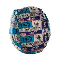 50 ft. 14/3 Solid Romex SIMpull CU NM-B W/G Wire by Southwire -Electro Gear Shop southwire nm wires 63946822 66 1000