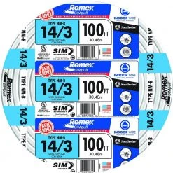 100 ft. 14/3 Solid Romex SIMpull CU NM-B W/G Wire by Southwire