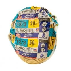 50 ft. 12/3 Solid Romex SIMpull CU NM-B W/G Wire by Southwire -Electro Gear Shop southwire nm wires 63947622 77 1000