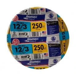 250 ft. 12/3 Solid Romex SIMpull CU NM-B W/G Wire by Southwire 13 250 ft. 12/3 Solid Romex SIMpull CU NM-B W/G Wire by Southwire -Electro Gear Shop southwire nm wires 63947655 66 1000