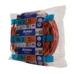 25 ft. 10/3 Solid Romex SIMpull CU NM-B W/G Wire by Southwire -Electro Gear Shop southwire nm wires 63948421 77 1000