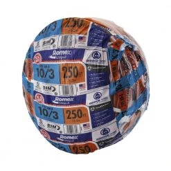 250 ft. 10/3 Orange Solid Romex SIMpull CU NM-B W/G Wire by Southwire -Electro Gear Shop southwire nm wires 63948455 77 1000