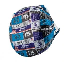 125 ft. 8/3 Stranded Romex SIMpull CU NM-B W/G Wire by Southwire -Electro Gear Shop southwire nm wires 63949202 66 1000