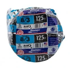 125 ft. 8/3 Stranded Romex SIMpull CU NM-B W/G Wire by Southwire -Electro Gear Shop southwire nm wires 63949202 a0 1000