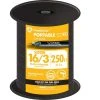 250 ft. 16/3 300-Volt CU Black Flexible Portable Power SJOOW Cord by Southwire