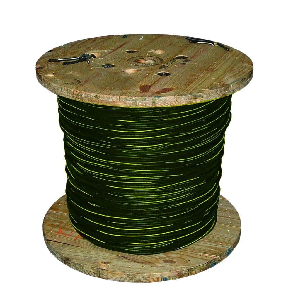 1000 ft. 1/0-1/0-2 Black Stranded AL Triplex Brenau URD Cable by Southwire 1 1000 ft. 1/0-1/0-2 Black Stranded AL Triplex Brenau URD Cable by Southwire